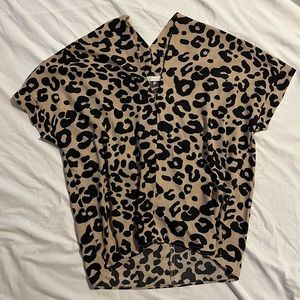 Cheetah print blouse